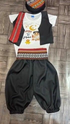 طقم اسود مع السدو