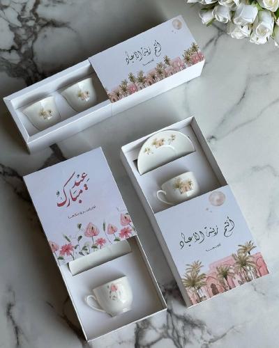 طقم فنجان قهوة او شاهي درزن