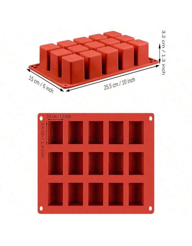 قالب سيليكون مربعات 15ف