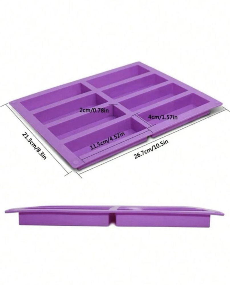 قالب سيليكون مستطيل 8ف