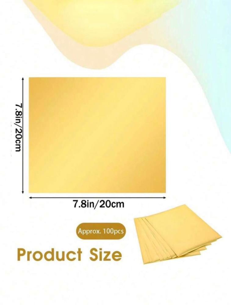 ورق تغليف ذهبي 100حبة