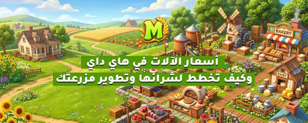 أسعار الآلات في هاي داي وكيف تخطط لشرائها وتطوير مزرعتك