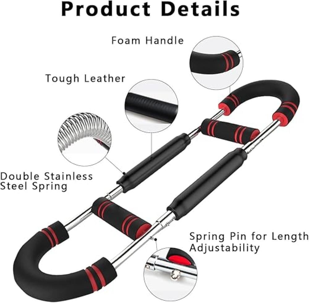 جهاز تمرين الذراع تويستر على شكل حرف U لتوسيع الصدر والجزء العلوي من الجسم،