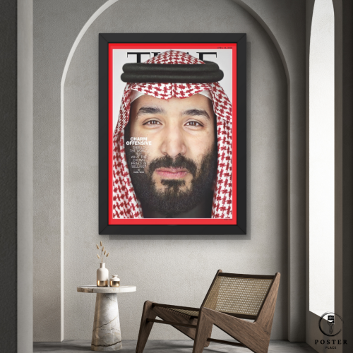 لوحةالامير محمد بن سلمان مجلة تايم