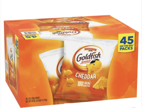Pepperidge Farm Goldfish Crackers, Cheddar, 1 oz,...