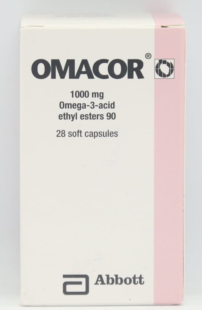 OMACOR 1000 MG 28 CAPSULAS – Medicine Shop Bávaro