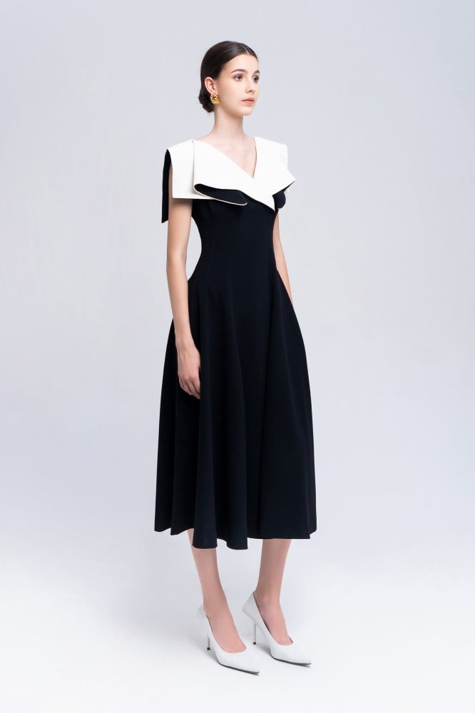 sailor cocktail dress Dressember Challenge: Navy nautical style dress