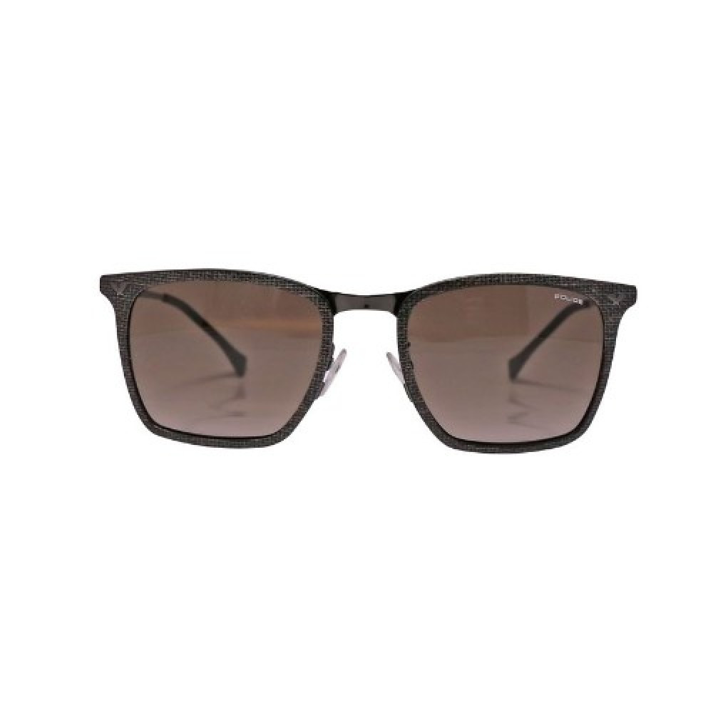 Police Wayfarer Black Frame & Brown Gradient Mirrored Sunglasses