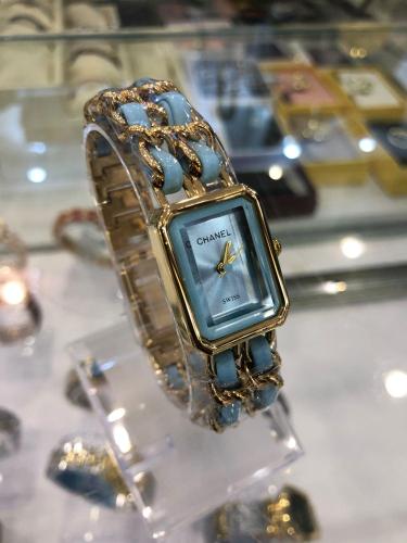 ساعة نسائية سماوي /ذهبي 868