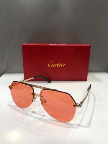 نظارة ذهبي /احمر 700