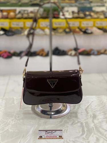 شنطة صغيرة عنابي لامع 16953