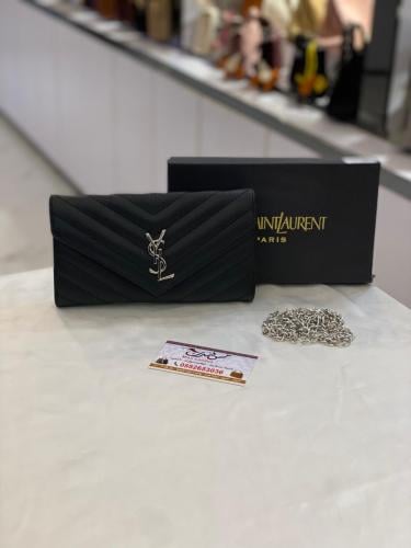 شنطة صغيرة اسود فضي 17098