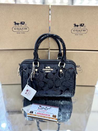 شنطة ميني اسود لامع 7025