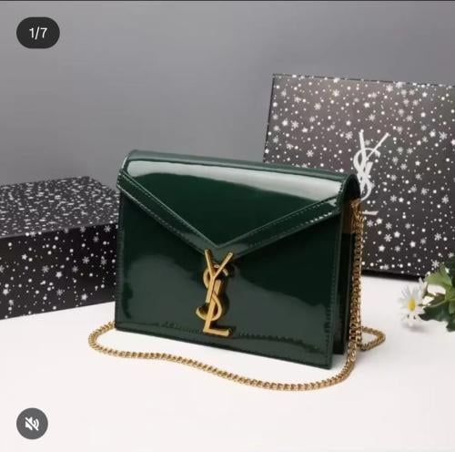 شنطة صغيرة اخضر لامع 7064