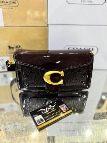 شنطة ميني بني غامق لامع 6916