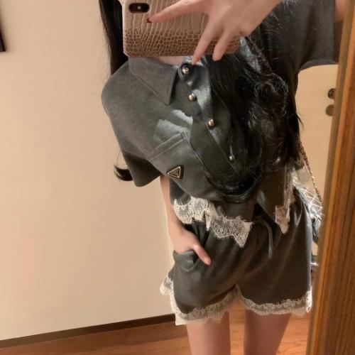 طقم قطعتين رمادي موديل 1291