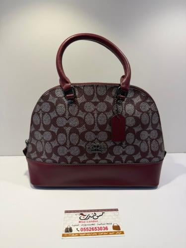 شنطة وسط بيج /عنابي 16887