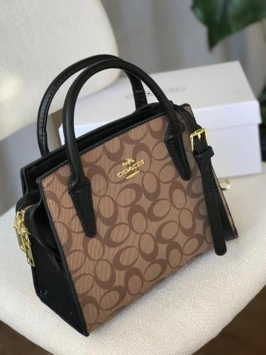 شنطة حجم وسط بيج اسود 16876