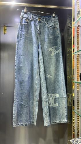 بنطلون جينز لوجو ابيض 1414