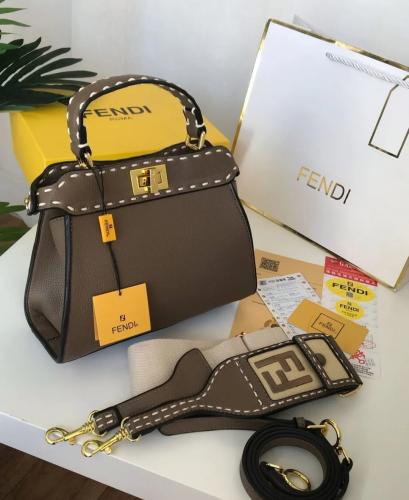 شنطة وسط كاكي 16759