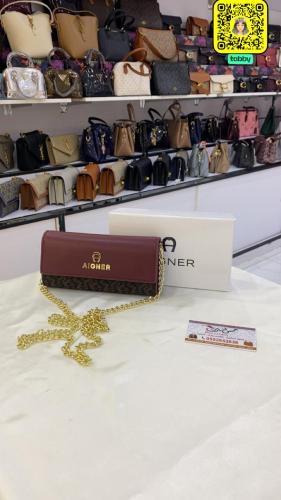 شنطة صغيرة عنابي/بني 17090