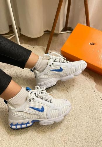 شوز ابيض /ازرق موديل 696