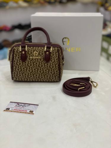 شنطة صغيرة بيج /عنابي 170208