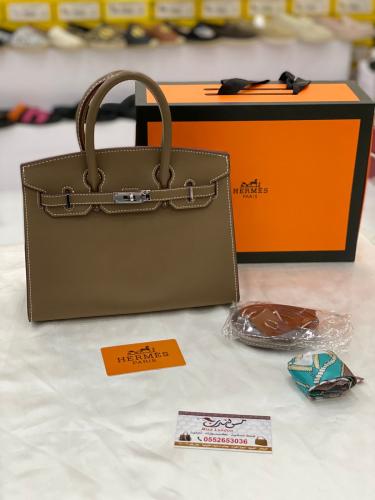 شنطة وسط كاكي 16974