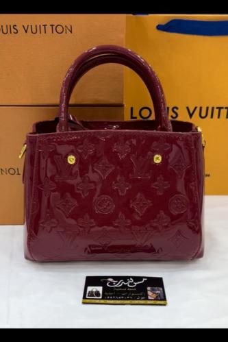 شنطة صغيرة عنابي لامع 16824