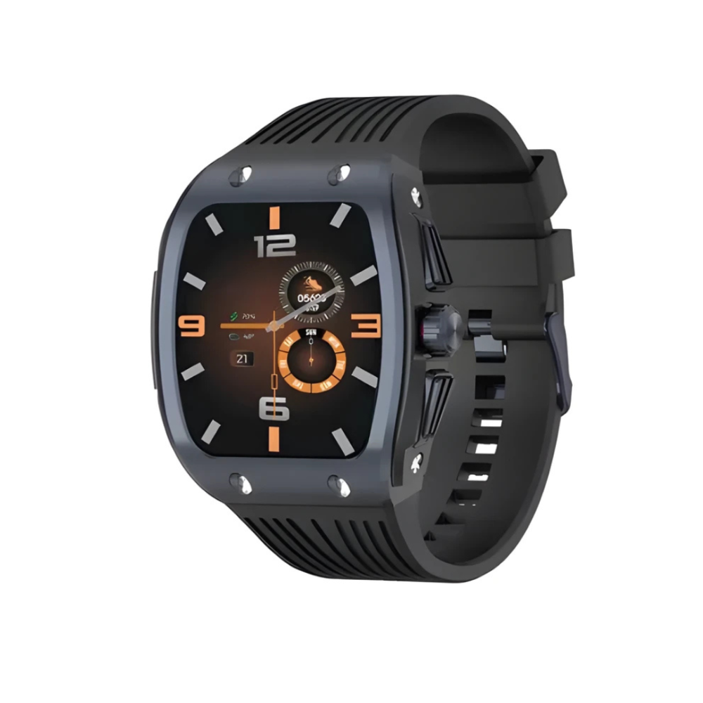 Jeebel Titan Series Smartwatch - 1.76" Touch Screen Fitness Tracker with Bluetooth Calls - ساعة ذكية سلسلة جيبيل تيتان - شاشة لمس 1.76 بوصة مع مكالمات بلوتوث لتتبع اللياقة البدنية
