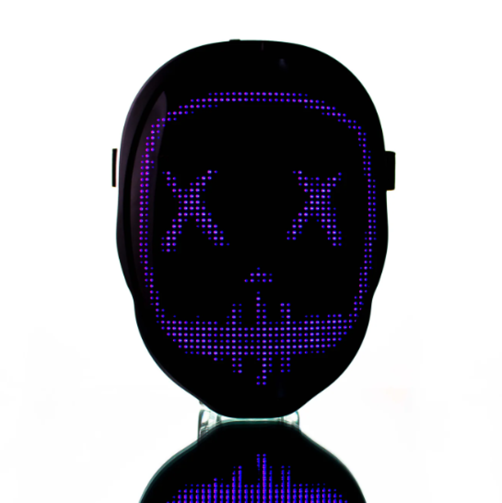 Customizable LED Mask - Bluetooth Programmable Face Mask - قناع وجه LED قابل للبرمجة بتقنية البلوتوث