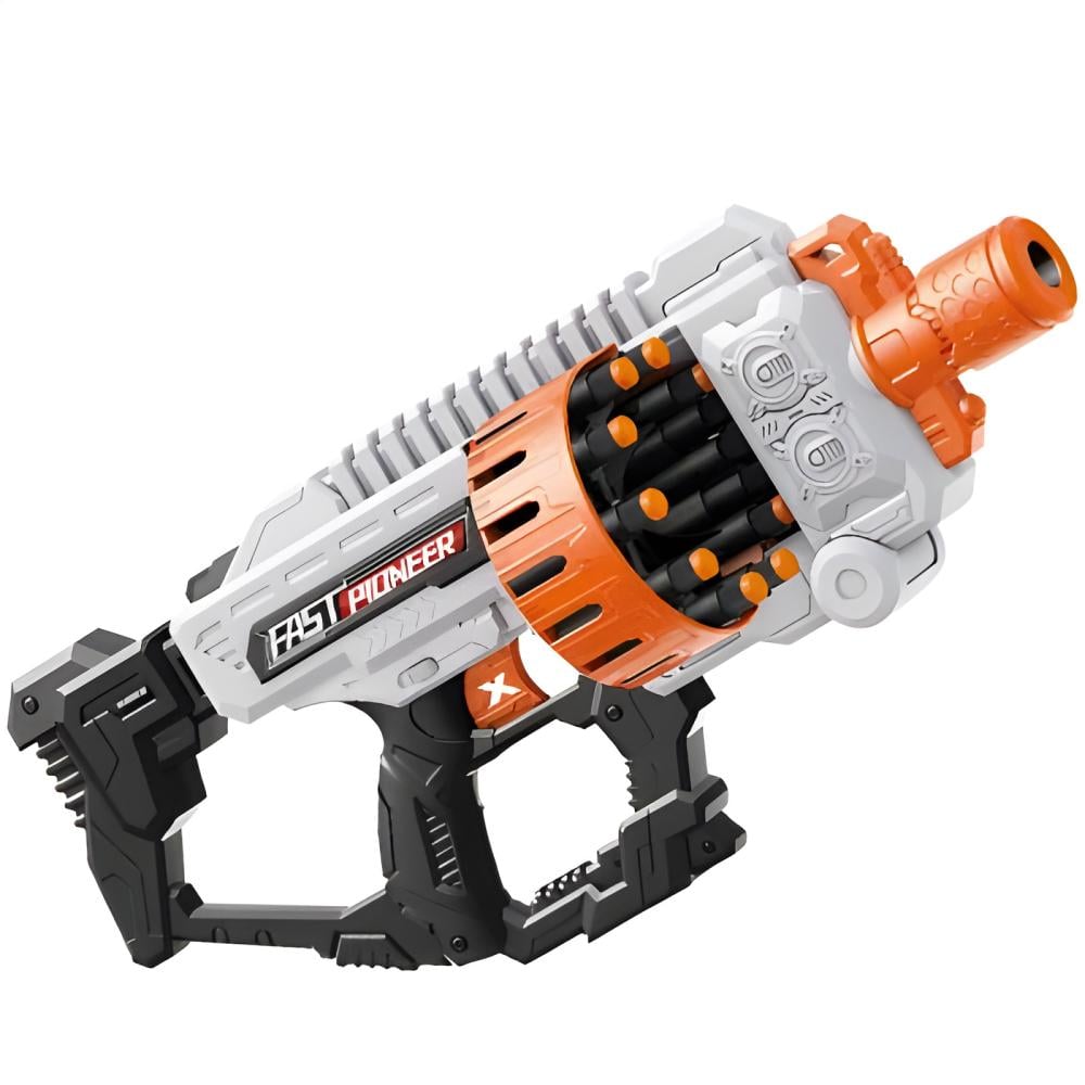 Electric Foam Dart Blaster Gun Toy with 36 Soft Bullets - لعبة مسدس بطلقات اسفنجية كهربائي مع 36 طلقة ناعمة