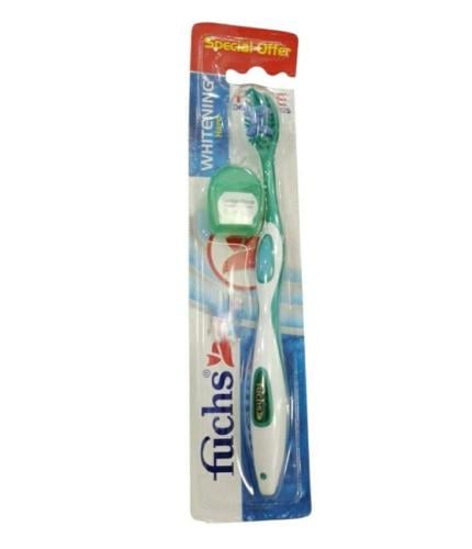 فوكس فرشة اسنان للتبيض +خيط اسنان قويه لون غير محدد )  Fuchs