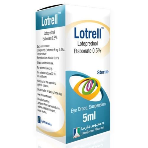 لوتريل، لوتيبريدنول، قطرات للعين _ 5 مل  Lotrell