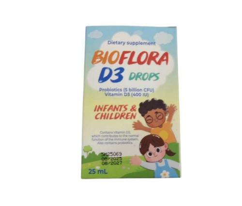 بيوفلورا قطرات د3 مكمل غذائي للرضع والأطفال _ 25 مل   Bioflora D3 drops