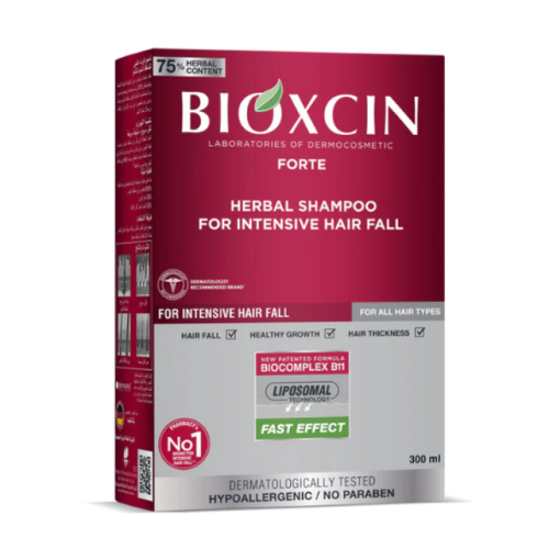 شامبو بخلاصات عشبية للتساقط الشديد للشعر من بيوكسين - 300مل.  Bioxcin
