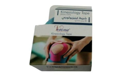 لاصق رياضي لاصق للعضلات  ( شريط كينيزيولوجي )  من فيرونا _ 5سم × 5 م   verona