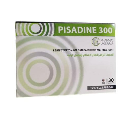 بيسادين 300 لتخفيف أعراض التهاب العظام ومفصل الركبة _ 30 كبسولة   pisadin 300