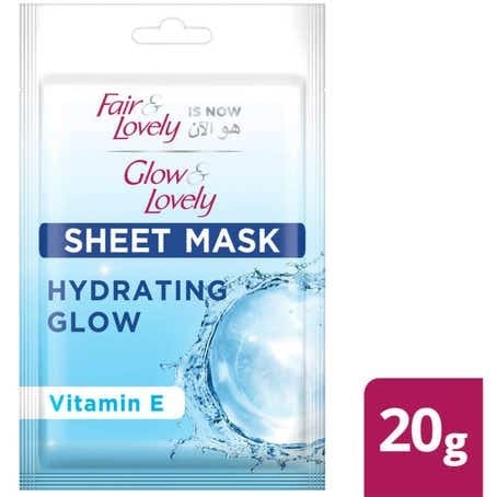 توهج وجميل قناع ورقي من جلو آند لفلي بفيتامين E 20 جم    Glow & Lovely