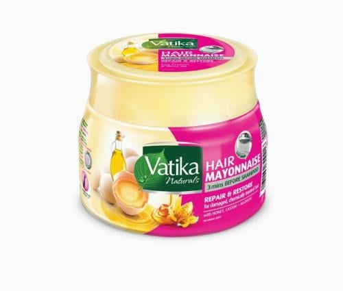مايونيز فاتيكا ناتشورالز لإصلاح وترميم الشعر قناع الشعر بالعسل والخروع والنخاع | للشعر التالف والمعالج كيميائياً _ 500 جرام   Vatika