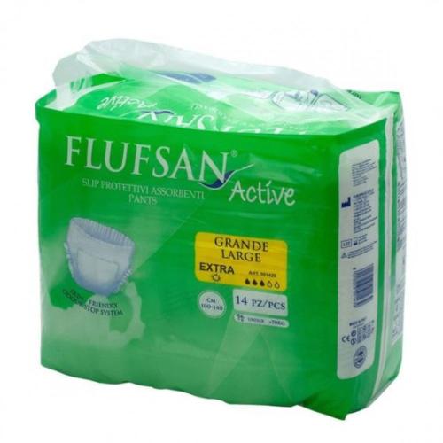 فلوفسان حفائض كيلوت للكبار مقاس لارج  _ 14 كلوت . Flufsan