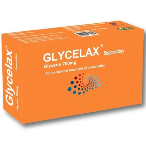 جليسيلاكس تحاميل جليسرين 700 ملجم للرضع لعلاج الامساك العرضي _  12 تحميلة.  Glycelax
