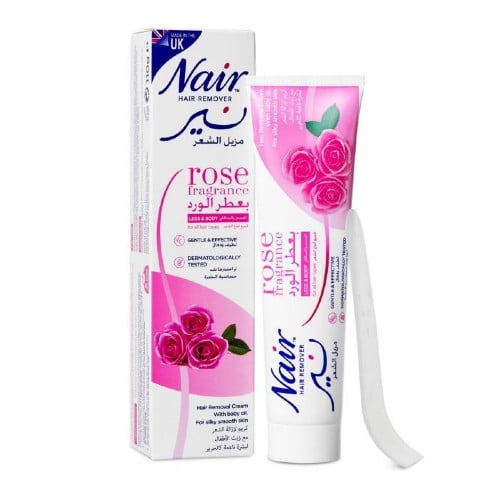 نير كريم مزيل الشعر بالورد - 110 جم.   Nair