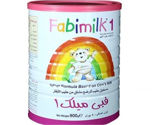 حليب أطفال رقم (1)  من عمر. 0 _ 6 شهر من  فبي ميلك_ 900  جرام / Fabimilk