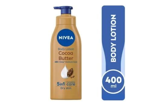 لوشن الجسم بزبدة الكاكاو من نيفيا للبشرة الجافة _ 400 مل.  Nivea