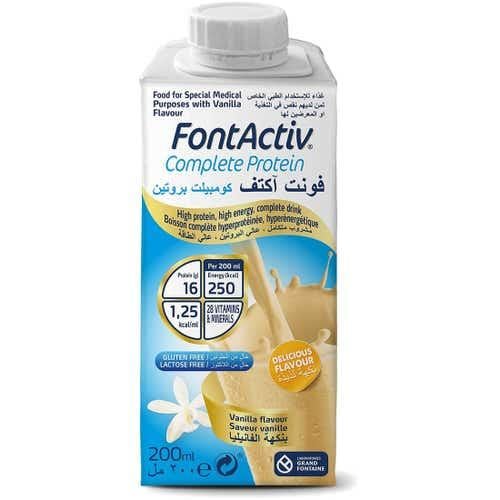 فونت اكتيف كومبليت بروتين بالفانيليا  _200 مل   Fontactiv