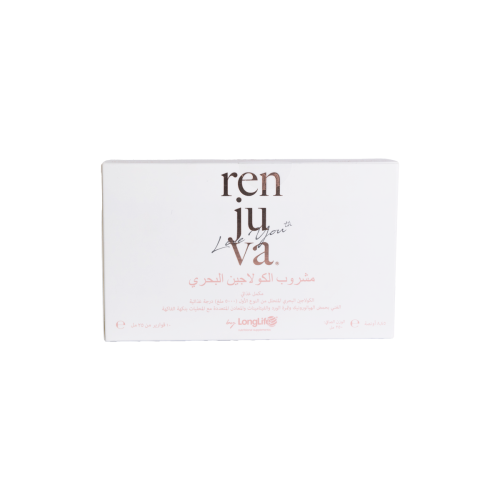مكمل غذائي رينجوفا مشروب الكولاجين البحري _  250 مل (  25 مل × 10 قواربر  )   RENJUVA MARINE COLLAGEN DRINK _ 250 ML