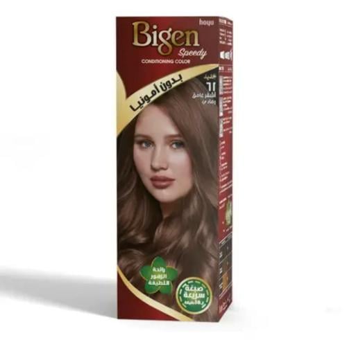 بيجن صبغة شعر نسائي بدون أمونيا أشقر غامق رمادي 61 _ 40 جرام / Bigen