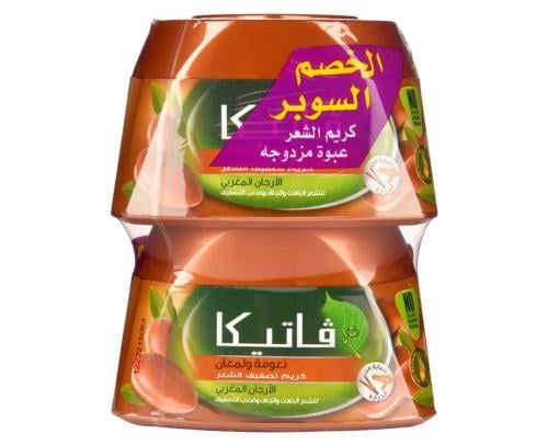 ڤاتيكا كريم الشعر بالأرجان عبوة مزدوجة  _ 140 مل×2     VATIKA