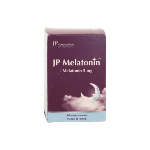جى بى، ميلاتونين 5 مجم، مكمل غذائي -  60 كبسولة جيلاتينية    Jp, Melatonin